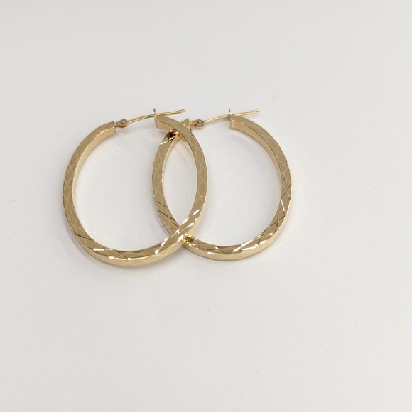 14kt Real Gold Hoop Earring For Women
